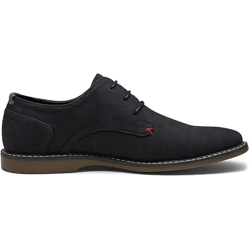 Jousen Mens Size 10.5 Black Faux Suede Oxford Business Casual Laced Dress Shoes